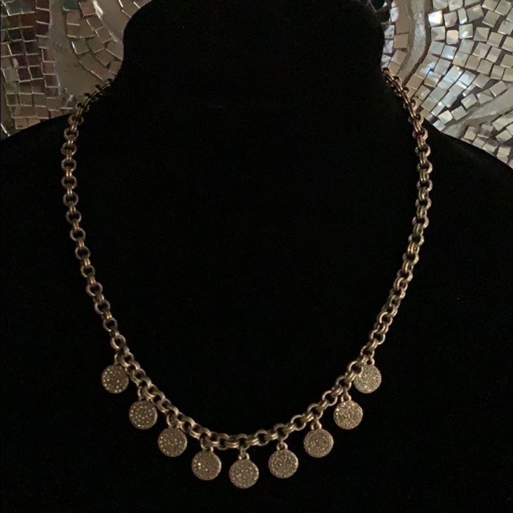 Gold Tone-Lucky Brand Necklace-Sparkle Dangles